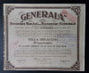 Actiuni soc. de asigurari GENERALA , 1920 , titlu de 5 actiuni