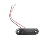 Lampa gabarit laterala ovala LED 12V-24V alb fumuriu 3 LED-uri 70x21x10.5mm Breckner Germany