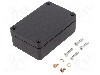 Carcasa aluminiu, 64mmx98mmx36mm, IP66, HAMMOND - 1590Z062BK