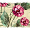 Sticker decorativ Trandafiri, Roz, 85 cm, 11031ST