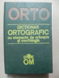 DICTIONAR ORTOGRAFIC CU ELEMENTE DE ORTOEPIE SI MORFOLOGIE CHISINAU 1991