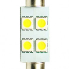 Set 2 Buc Bec Led M-Tech C5W 12V SV8,5-8 Alb LB072W