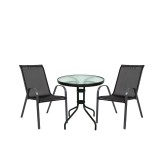 Cumpara ieftin Set mobilier de grădină Largo pentru balcon, negru