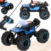 Masina Off-Road 4x4 RC, Anvelope Mari, Amortizoare, LED, Control 2.4 GHz, Baterie Reincarcabila, Telecomanda, Jucarie Copii 3+, Multicolor