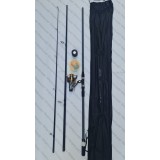 SET CRAP Lanseta 3,9m din 3 bucati + Mulineta DIAMANT KT5000+ROLA 300M FIR