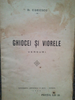 D. Udrescu - Ghiocei si viorele (1928) foto