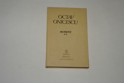 Octav Onicescu - Memorii - Vol. 2 foto