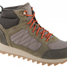 Pantofi de trekking Merrell Alpine Sneaker Mid PLR WP 2 J004291 verde