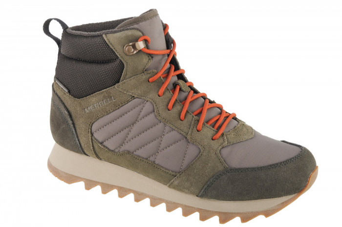 Pantofi de trekking Merrell Alpine Sneaker Mid PLR WP 2 J004291 verde