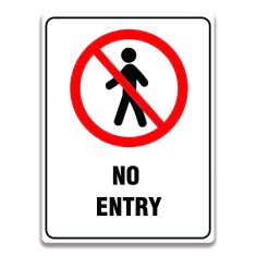 NO ENTRY SIGN foto