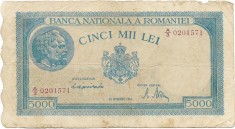 Romania (47) - 5000 Lei 10.X.1944