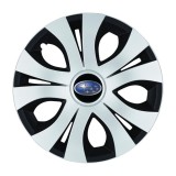 Set 4 Capace Roti Top Gri-Negru R14, Compatibil Cu Subaru