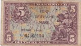 Bancnota Germania 5 Marci Mark 1948, Europa, Uzata