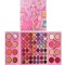 Paleta de farduri Kevin&amp;Coco, 72 de culori, stil pliabil, conturing, iluminator, blush incluse, dreptunghiulara, 22 x 24.5 cm, 490 g, multicolor