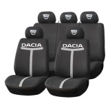Set Huse Scaune Universale HLX1 Compatibile cu Dacia &ndash; Negru/Gri