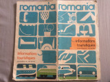 Romania informations touristiques ghid informatii reclama turism RSR lb franceza, 1982, Alta editura