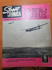 sport si tehnica august 1973-art. orasul slobozia,avionul romanesc IAR-826 foto