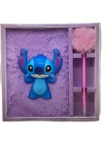 Set caiet dictando 50 file si pix pufos cu squishy Stitch, Kuromi, Melody