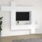 vidaXL Set comodă TV, 9 piese, alb, lemn prelucrat 3114654