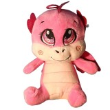 Jucarie Plus Dragon Zburator Baby, Roz, 20 cm. Plus moale, sigur pentru copii. Ideal pentru joaca si colectionare. Varsta 3 ani+