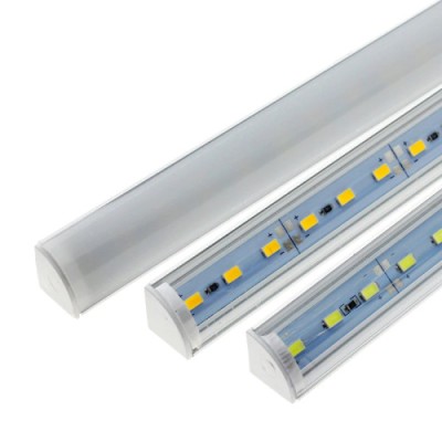 Banda led rigida 5730 korea chip cu profil pe colt, 1m. 12V. Lumina ALB 6000k 18W. Cod: ALSZ11 Automotive TrustedCars foto
