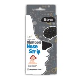 Benzi exfoliante anti puncte negre pentru zona nasului cu carbune - Cettua 6 buc.