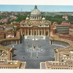 FA53-Carte Postala- ITALIA - Roma, Piazza S. Pietro, necirculata 1968
