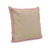 Cumpara ieftin Set 2 perne decorative bumbac maro roz Polly 45x45 cm