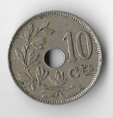 Moneda 10 centimes 1929 - Belgia (Belgique) foto