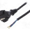 Cablu alimentare AC, 5m, 2 fire, culoare negru, cabluri, CEE 7/17 (C) mufa, PLASTROL - W-98344