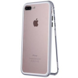 Husa Apple iPhone 7 Plus GloMax Perfect Fit Magnetica 360 grade Argintiu