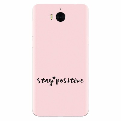 Husa silicon pentru Huawei Y6 2017, Stay Positive foto