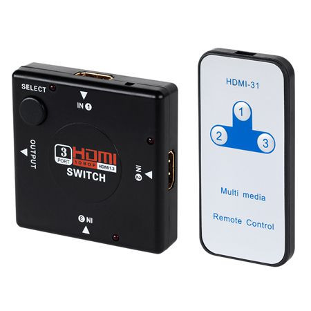 SWITCH HDMI 1.3B 3 IN / 1 OUT CU TELECOMANDA