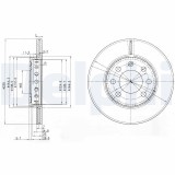 DELPHI BG3658 Disc frana