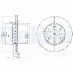DELPHI BG3658 Disc frana