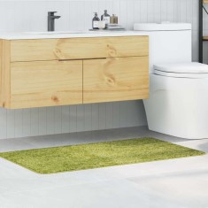 vidaXL Covoraș baie dreptunghi verde 70x120cm poliester antiderapant