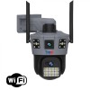 Camera de supraveghere WiFi 6K, 2 lentile, Control din aplicatie, Urmarire automata, Rezistenta la apa IP66