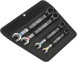 Set chei combinate cu clichet Joker reversibil 8-19mm, 4 piese Wera 05020090001 HardWork ToolsRange