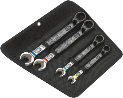 Set chei combinate cu clichet Joker reversibil 8-19mm, 4 piese Wera 05020090001 HardWork ToolsRange foto