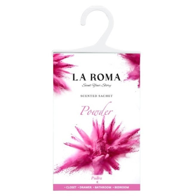 Odorizant pentru dulap La Roma , Powder, Aroma Pudrata si Eleganta pentru Haine Proaspat Parfumate, Inspirata din Rafinamentul Parfumeriei Mediteranee