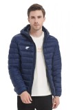 Geaca Barbati Joma Explorer III Bleumarin Toamna-Iarna, Gluga, Buzunare Fermoar, Logo Brodat, Mansete Elastice, Nylon 100%