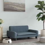 vidaXL Pat de c&acirc;ini, gri &icirc;nchis, 70x45x30 cm, material textil 171859