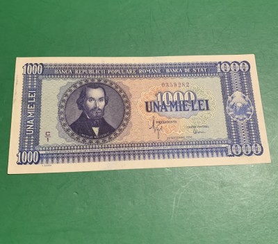 Bancnota 1000 lei 1950 RPR foto