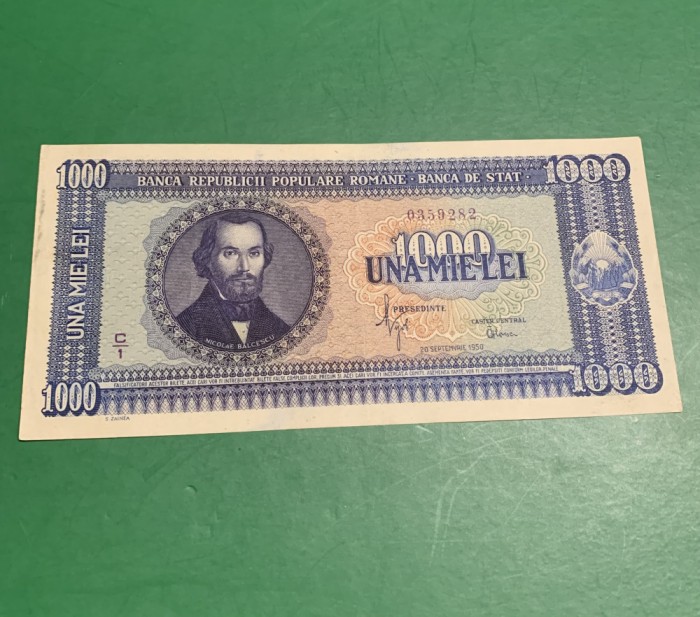Bancnota 1000 lei 1950 RPR