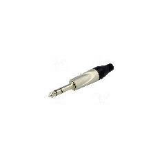 Conector jack, Jack 6,3mm, 3 contacte, tata, AMPHENOL - TS3P