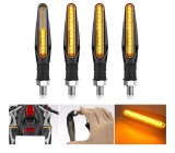 Indicatoare pentru motociclete, set 4 bucati lumini de semnalizare universale cu LED-uri super luminoase pentru motociclete, motociclete