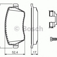 Set placute frana,frana disc RENAULT CLIO III (BR0/1, CR0/1) (2005 - 2012) BOSCH 0 986 494 592