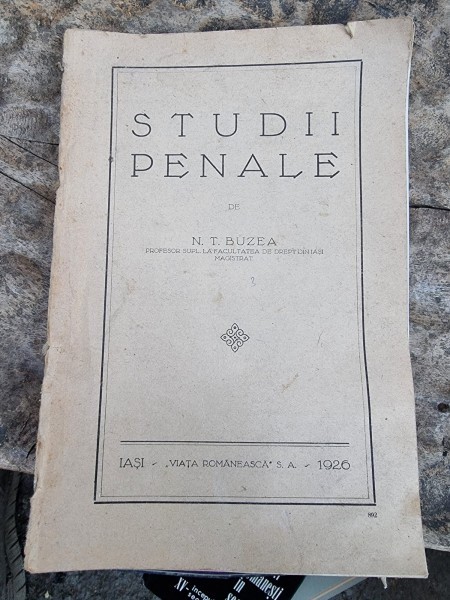 N. T. Buzea - Studii Penale