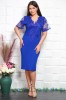 Rochie de Ocazie Silvi Albastru - 60Marimea, Yves