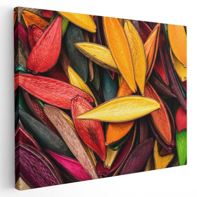 Tablou canvas coji fructe legume pictate manual, multicolor 1373 Tablou canvas pe panza CU RAMA 60x90 cm foto